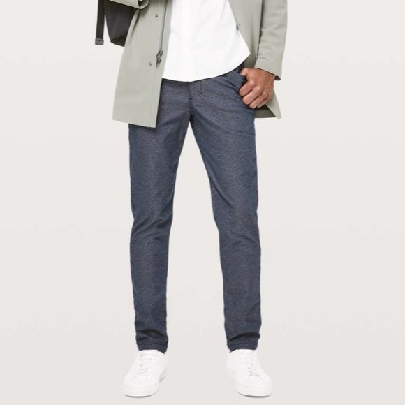 lululemon athletica Other - Lululemon Men's ABC Pant Slim Tech Canvas 34"in Heathered Deep Navy size 34